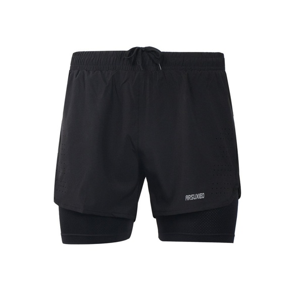Arsuxeo Men’s Active Training/Running Shorts - Picture 1 of 8